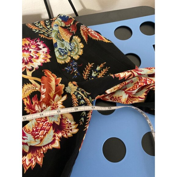 ELLIATT Floral Independence Mini Shirt Dress in Black Multi size Xsmall - Picture 11 of 15